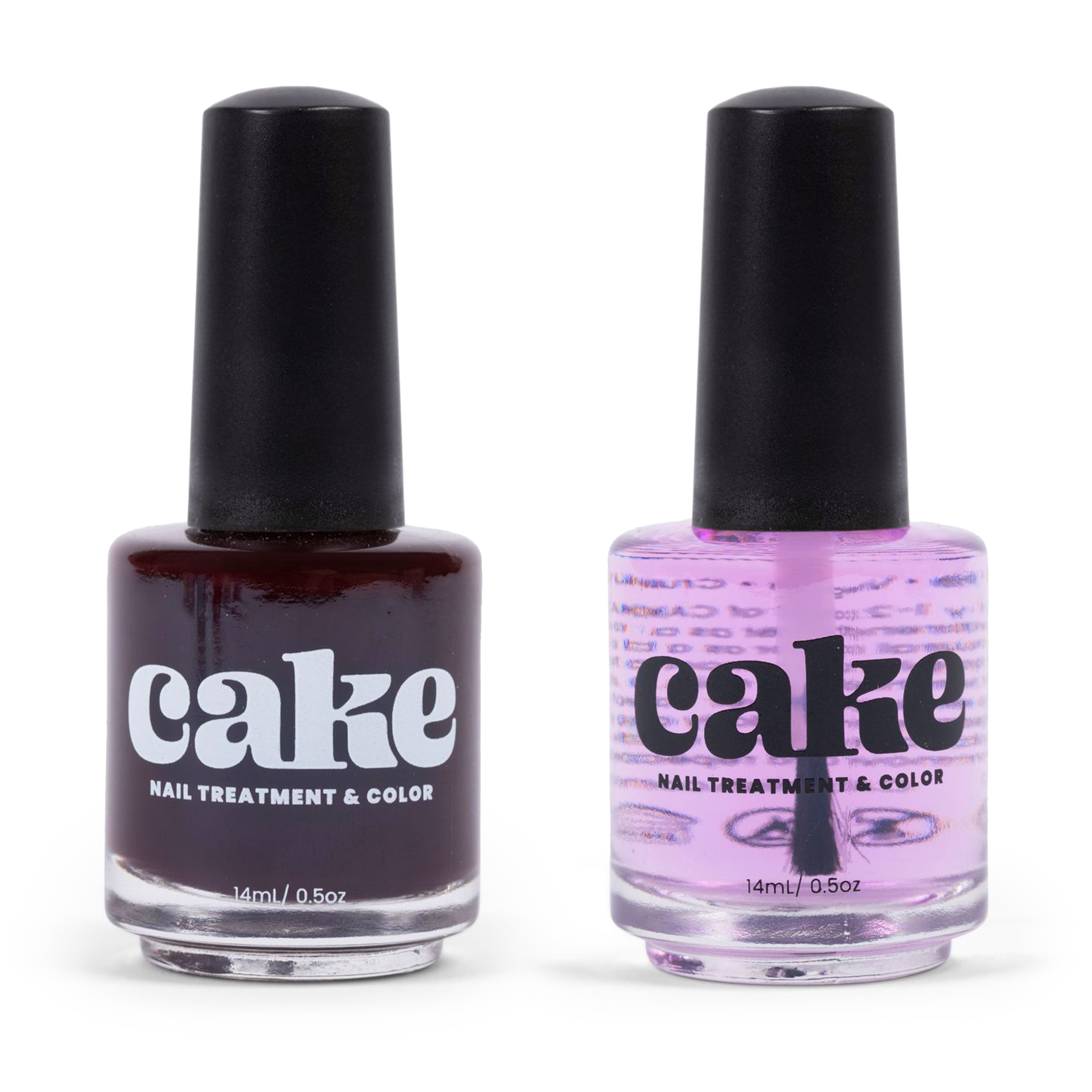 Midn Color CAKE Power Boost Nail Strengthener & Non-Toxic Nail Polish Duo -